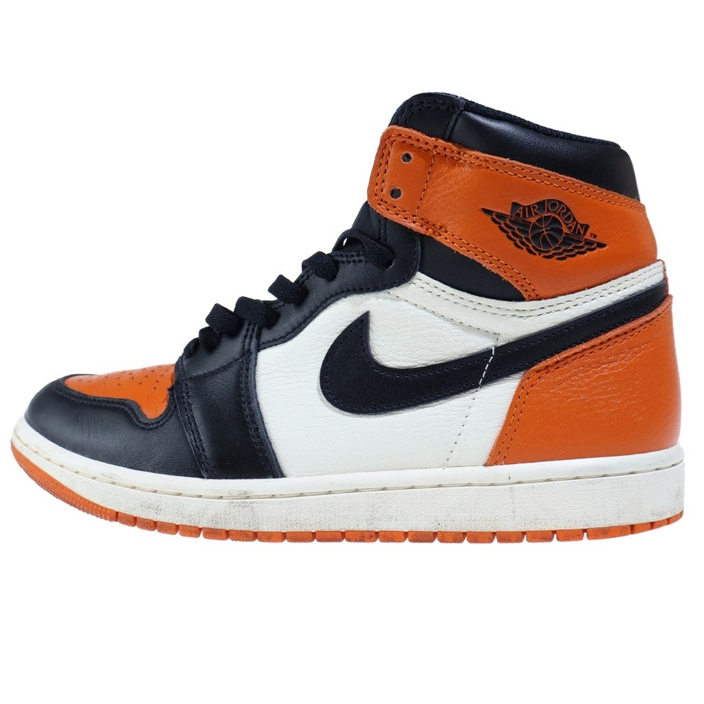 NIKE(ナイキ) AIR JORDAN 1 RETRO HIGH OG SHATTERED BACKBOARD エアジョーダン レトロ シャッタードバックボード ハイカットスニーカー オレンジ/ブラック US8.5/26.5cm DZ5485-008