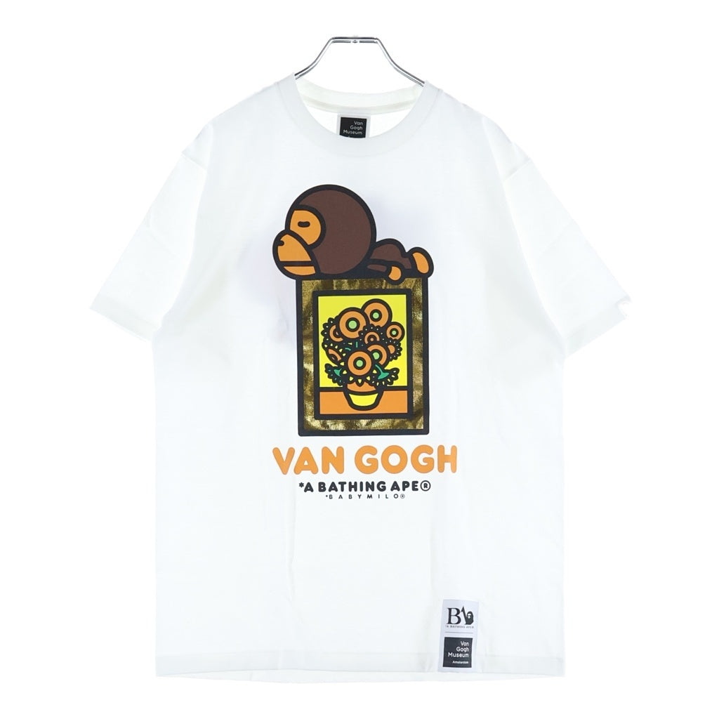 A BATHING APE(アベイシングエイプ) ×VGM BABY MILO TEE ベイビーマイロ クルーネック 半袖Tシャツ カットソー ホワイト 2L23110905