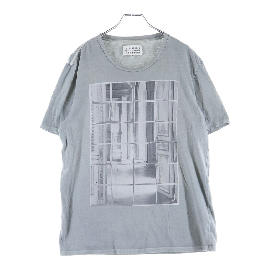 Maison Margiela(メゾンマルジェラ) 14SS トロンプルイユ フォトプリント クルーネック半袖Tシャツ カットソー グレー S50GC0351