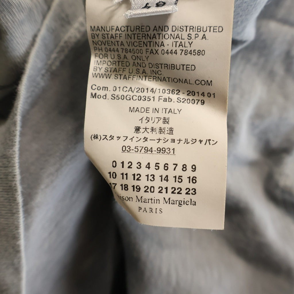 Maison Margiela(メゾンマルジェラ) 14SS トロンプルイユ フォトプリント クルーネック半袖Tシャツ カットソー グレー S50GC0351