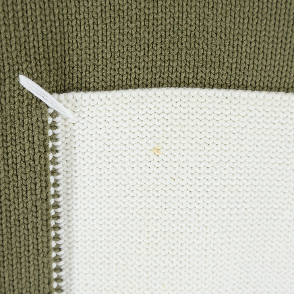 Maison Margiela(メゾンマルジェラ) 20SS White Label Sweater ホワイトラベル クルーネックニットスウェット セーター カーキ S50GP0212