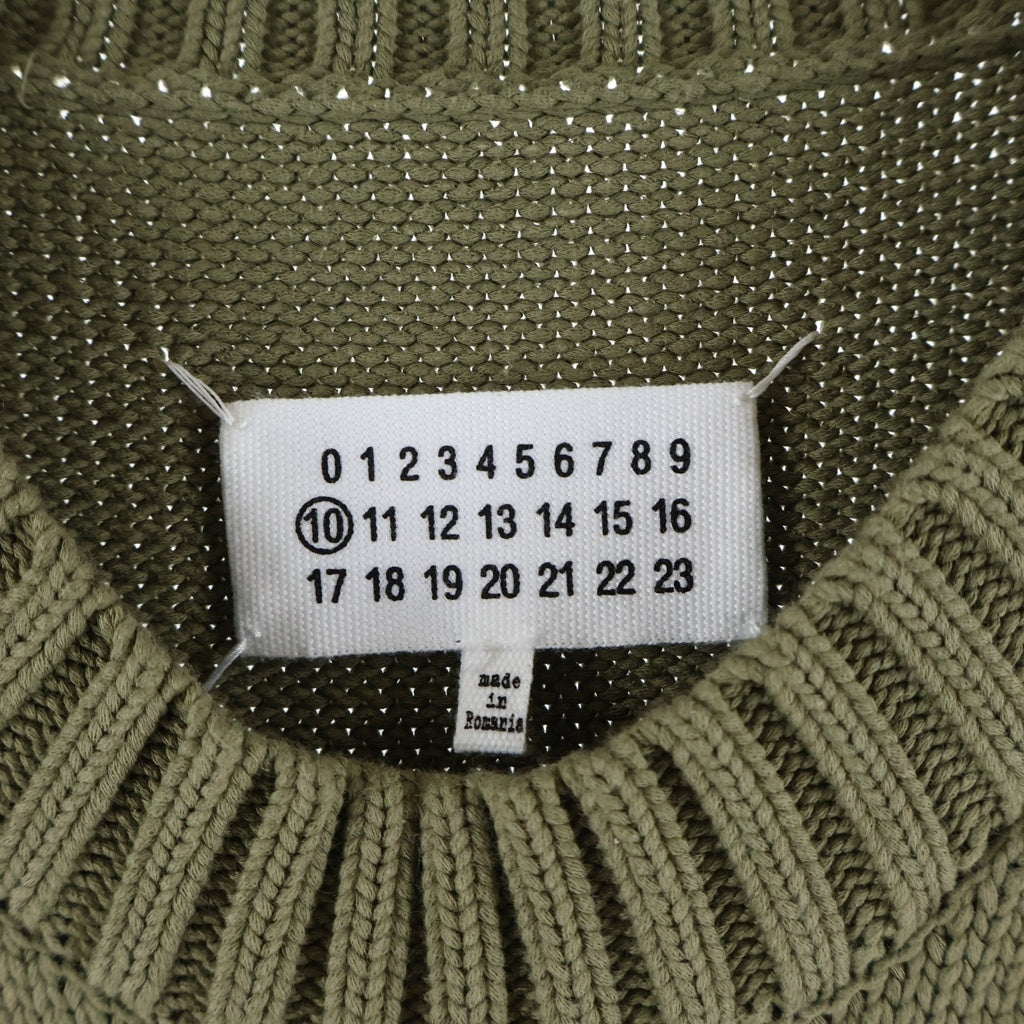 Maison Margiela(メゾンマルジェラ) 20SS White Label Sweater ホワイトラベル クルーネックニットスウェット セーター カーキ S50GP0212