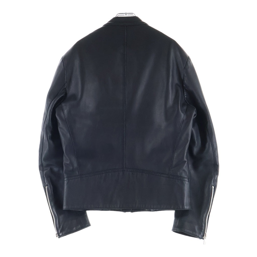 Maison Margiela(メゾンマルジェラ) 15SS 5ZIP 八の字 ラムレザー シングルライダースジャケット ブラック S50AM0217