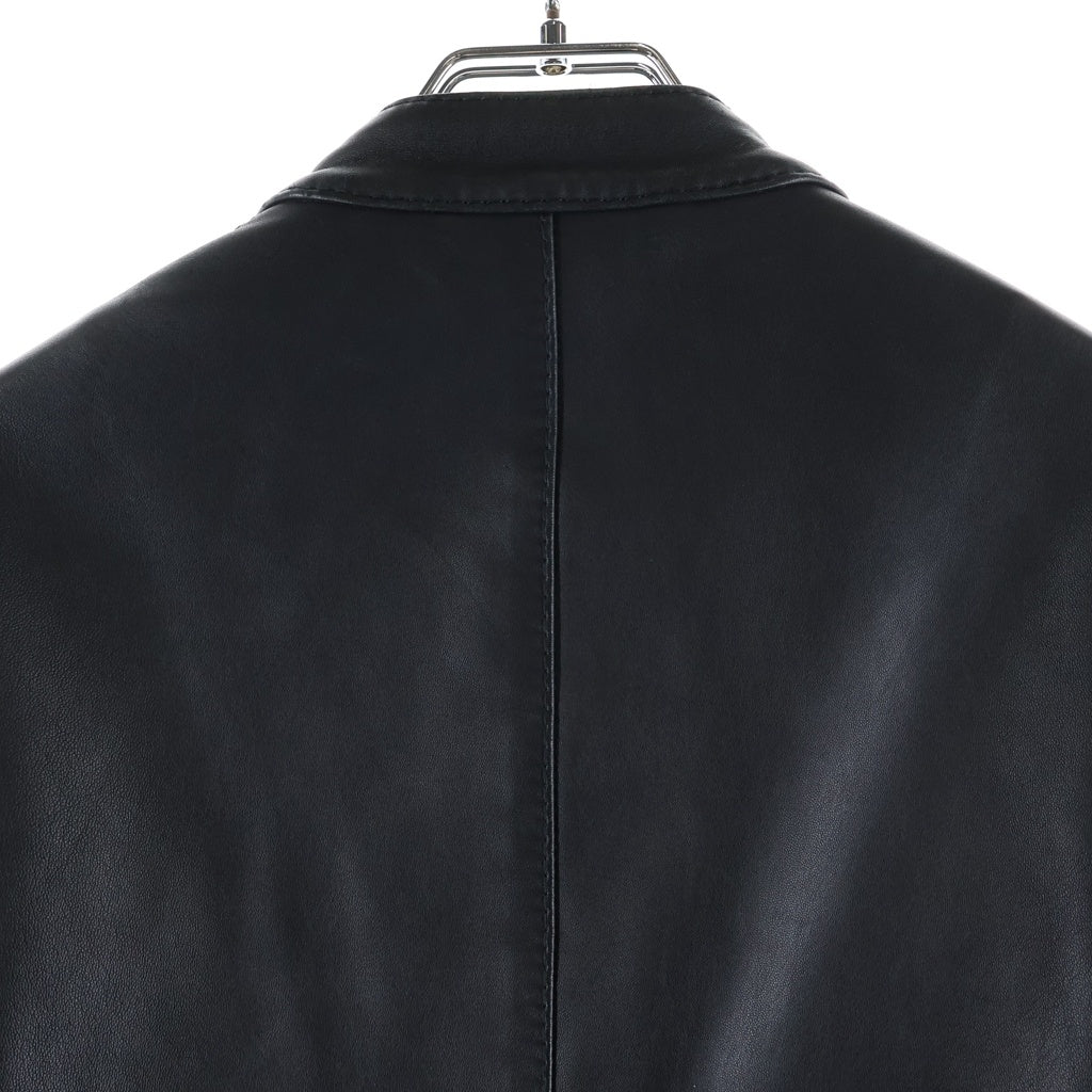 Maison Margiela(メゾンマルジェラ) 15SS 5ZIP 八の字 ラムレザー シングルライダースジャケット ブラック S50AM0217