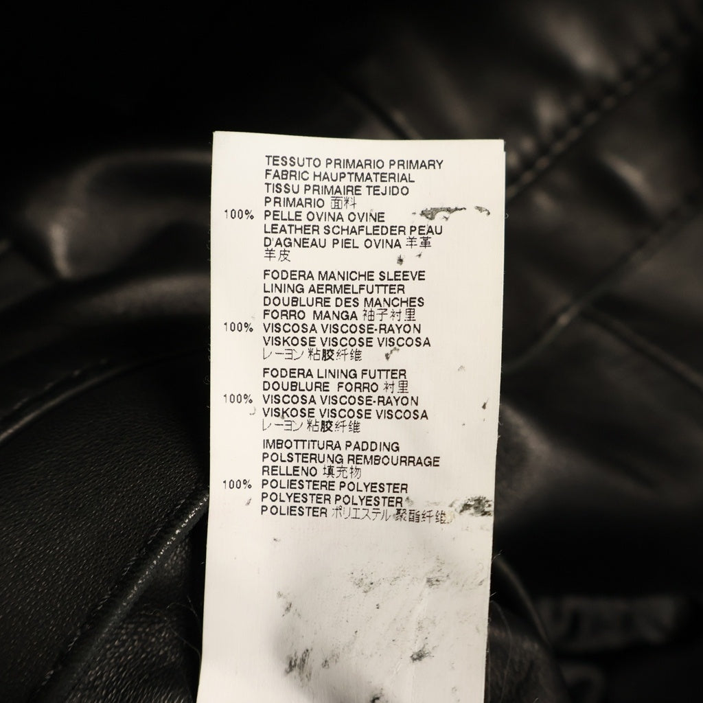 Maison Margiela(メゾンマルジェラ) 15SS 5ZIP 八の字 ラムレザー シングルライダースジャケット ブラック S50AM0217