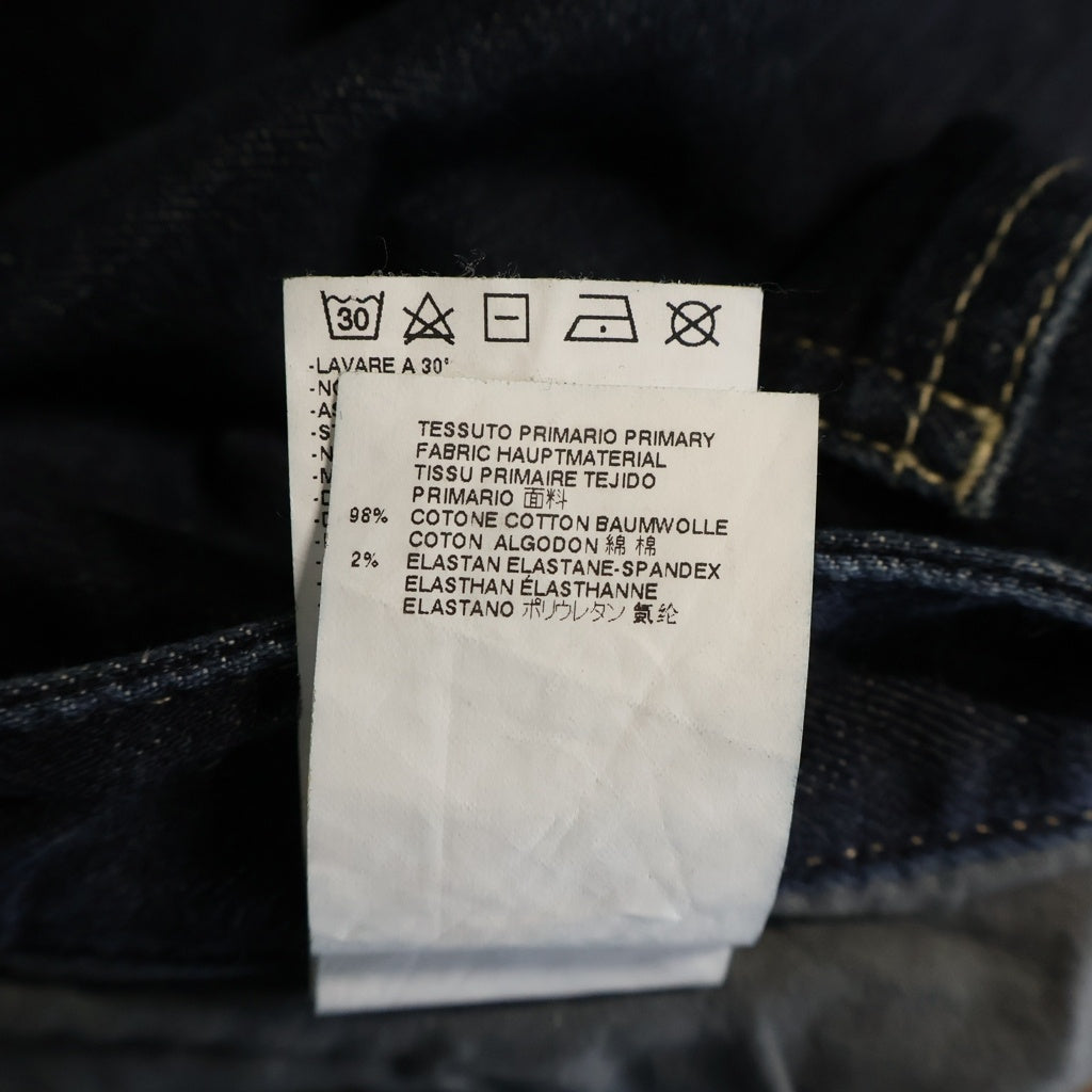Maison Margiela(メゾンマルジェラ) 15SS コットン ジップフライ スリムフィット ストレートデニムパンツ インディゴ S50LA0068