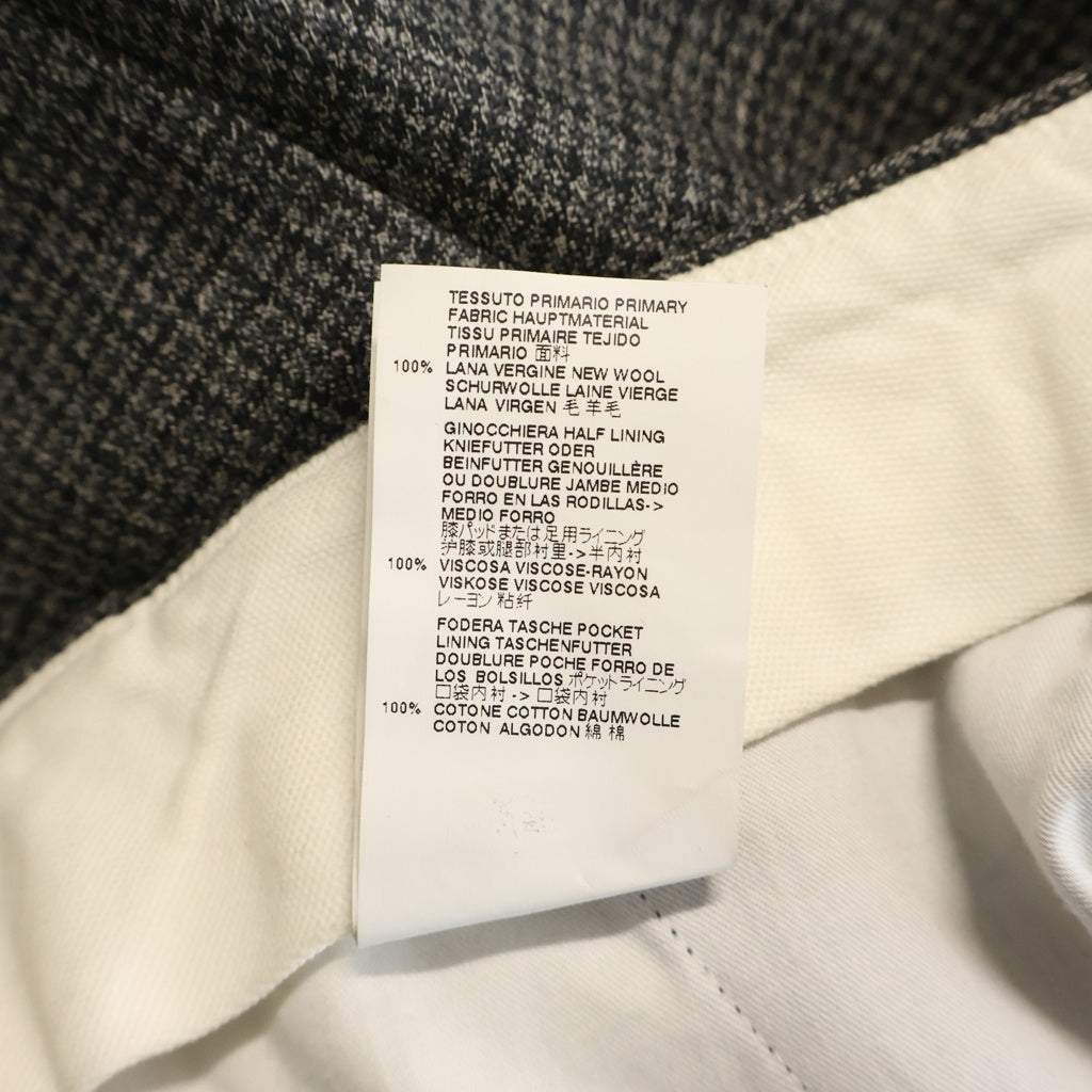 Maison Margiela(メゾンマルジェラ) 16AW ウール 千鳥格子柄 スラックスパンツ グレー S30KA0436
