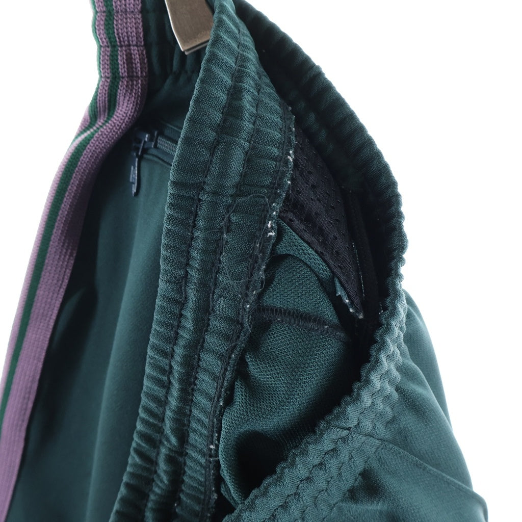 Needles(ニードルス) 25AW TRACK PANT POLY SMOOTH ポリスムース サイドライン ジャージー トラックパンツ グリーン/パープル RW316