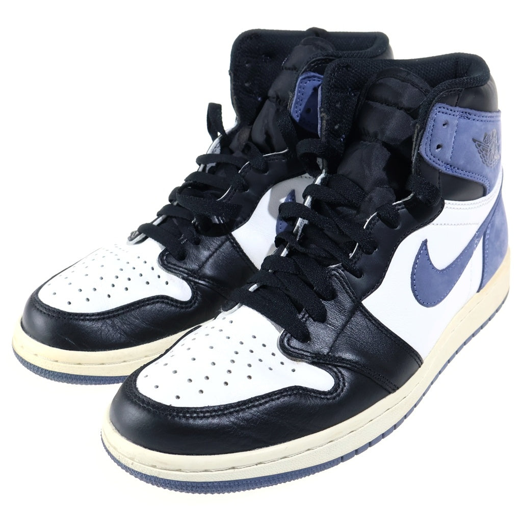 NIKE(ナイキ) AIR JORDAN RETRO HIGH BLUE MOON エア ジョーダン 1 レトロ ブルームーン ハイカットスニーカー ブルー/ホワイト US8.5/26.5cm 555088-115