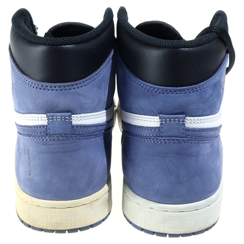 NIKE(ナイキ) AIR JORDAN RETRO HIGH BLUE MOON エア ジョーダン 1 レトロ ブルームーン ハイカットスニーカー ブルー/ホワイト US8.5/26.5cm 555088-115