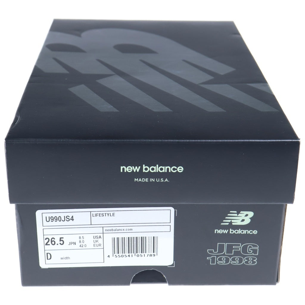 New Balance(ニューバランス) ×JOE FRESHGOODS OUTRO ジョーフレッシュグッズ アウトロ ローカットスニーカー ブラック/ホワイト US8.5/26.5cm U990JS4