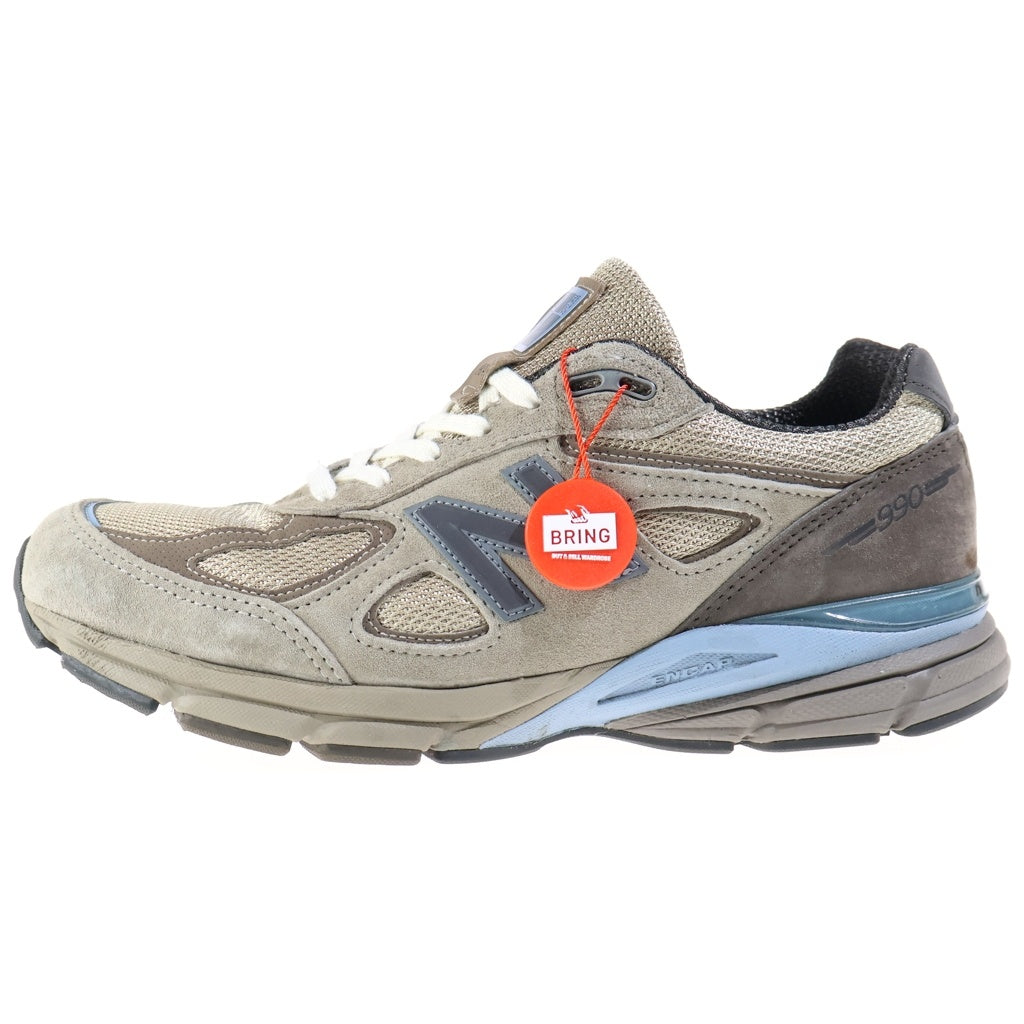 New Balance(ニューバランス) ×AURALEE U990AR4 990V4 オーラリー メッシュ ローカットスニーカー ベージュ US8.5/26.5cm