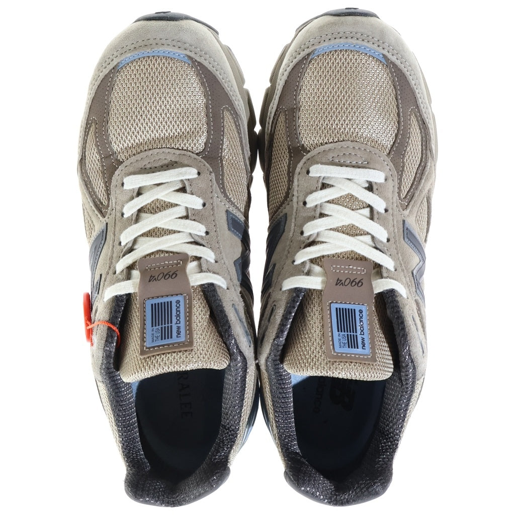 New Balance(ニューバランス) ×AURALEE U990AR4 990V4 オーラリー メッシュ ローカットスニーカー ベージュ US8.5/26.5cm
