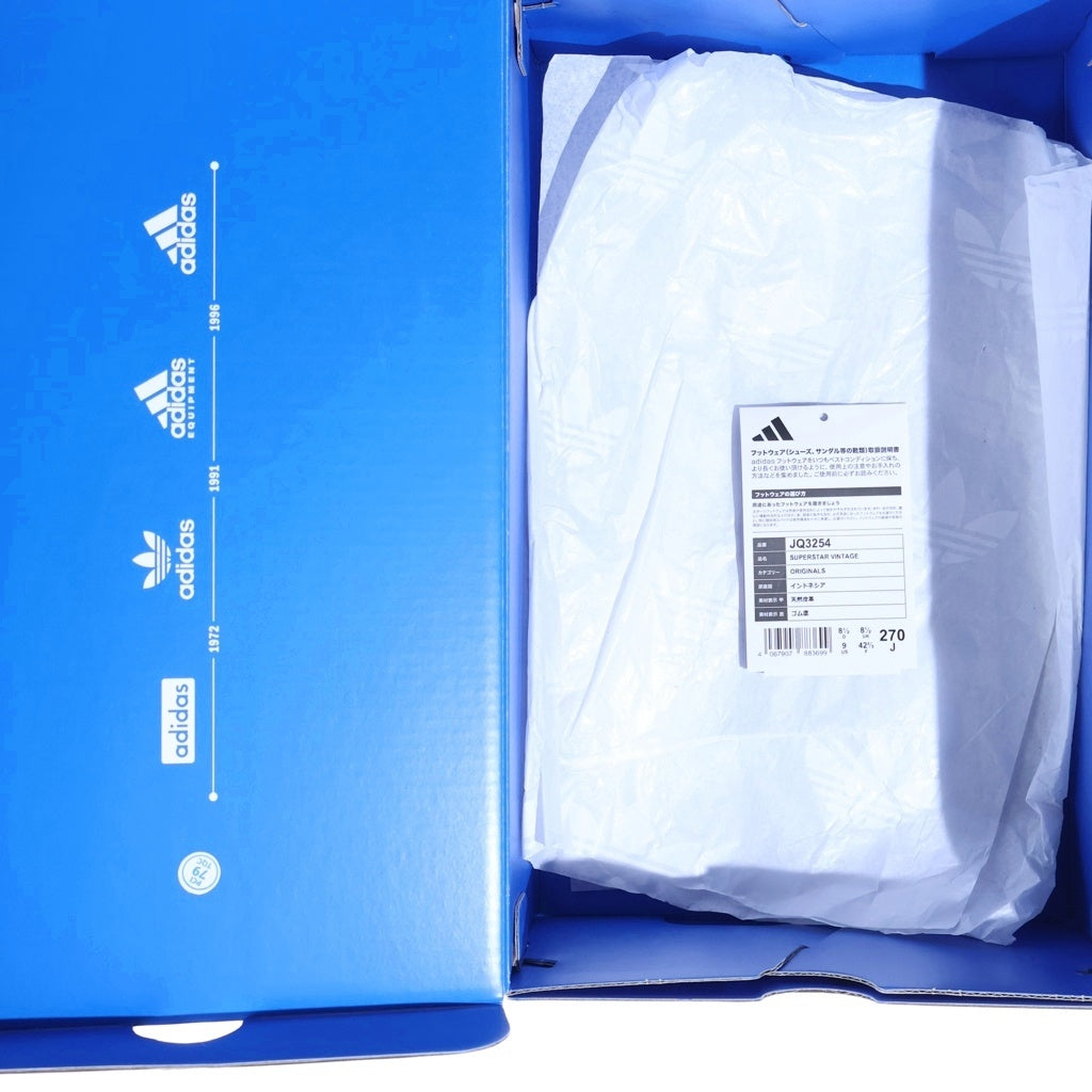 adidas(アディダス) SUPERSTAR VINTAGE CORE スーパースター ヴィンテージ コア ローカットスニーカー ホワイト US9/27cm JQ3254