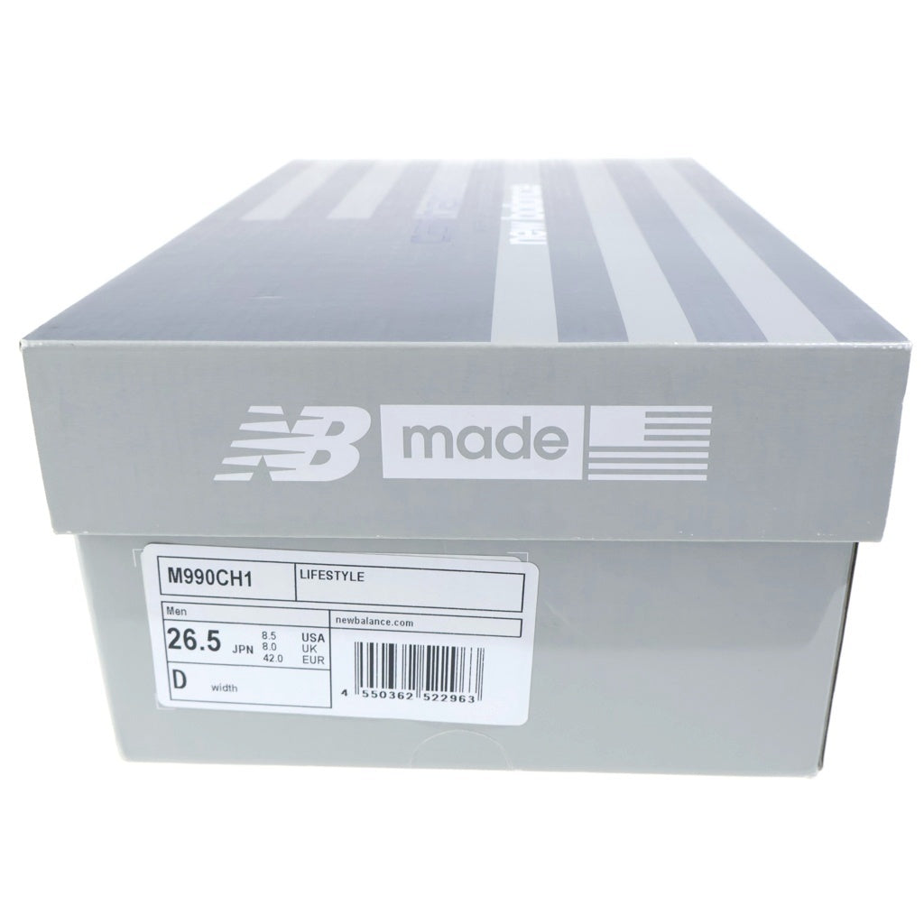 New Balance(ニューバランス) ×CARHARTT M990CH1 カーハート ローカットスニーカー ネイビー US8.5/26.5cm
