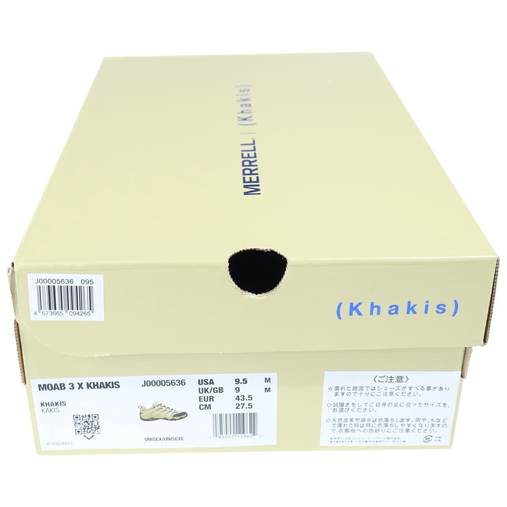 MERRELL(メレル) ×KHAKIS MOAB 3 OLD FAITHFUL カーキス モアブ オールド フェイスフル ローカットスニーカー カーキ US9.5/27.5cm J00005636