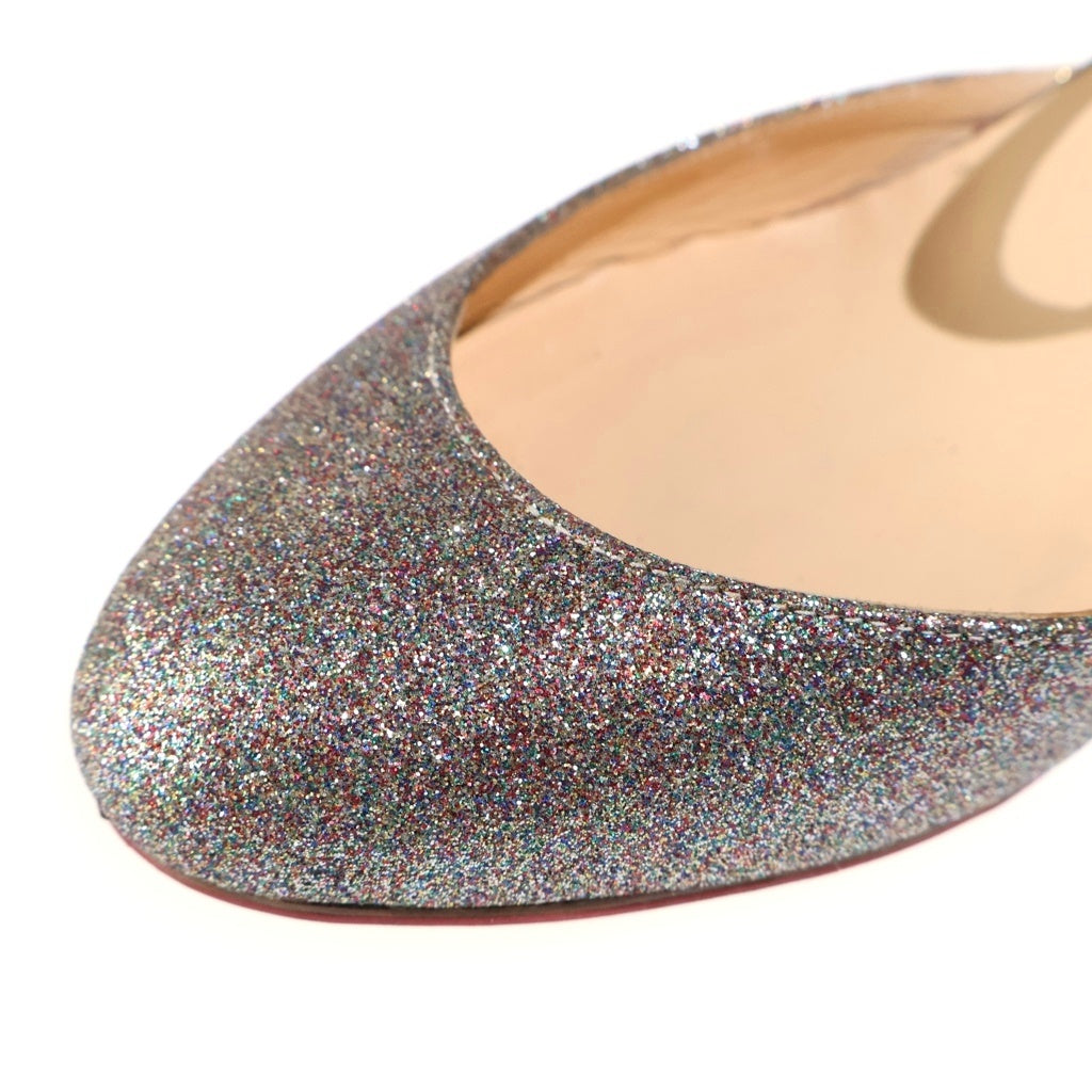 CHRISTIAN LOUBOUTIN(クリスチャンルブタン) グリッター ラメ装飾 ヒールパンプス レディース シルバー