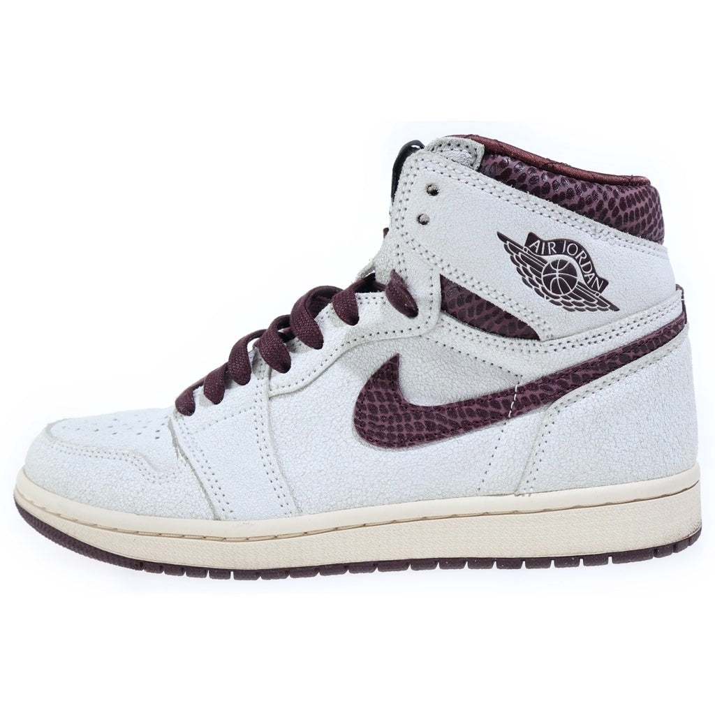 NIKE(ナイキ) ×A MA MANIERE AIR JORDAN 1 RETRO HIGH OG SP SAIL AND BURGUNDY アママニエール エアジョーダン1 レトロ セイル アンド バーガンディ ハイカットスニーカー DO7097-100