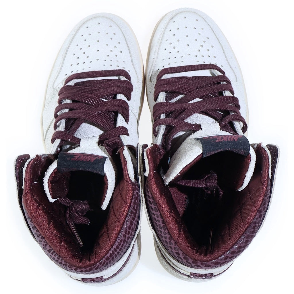 NIKE(ナイキ) ×A MA MANIERE AIR JORDAN 1 RETRO HIGH OG SP SAIL AND BURGUNDY アママニエール エアジョーダン1 レトロ セイル アンド バーガンディ ハイカットスニーカー DO7097-100