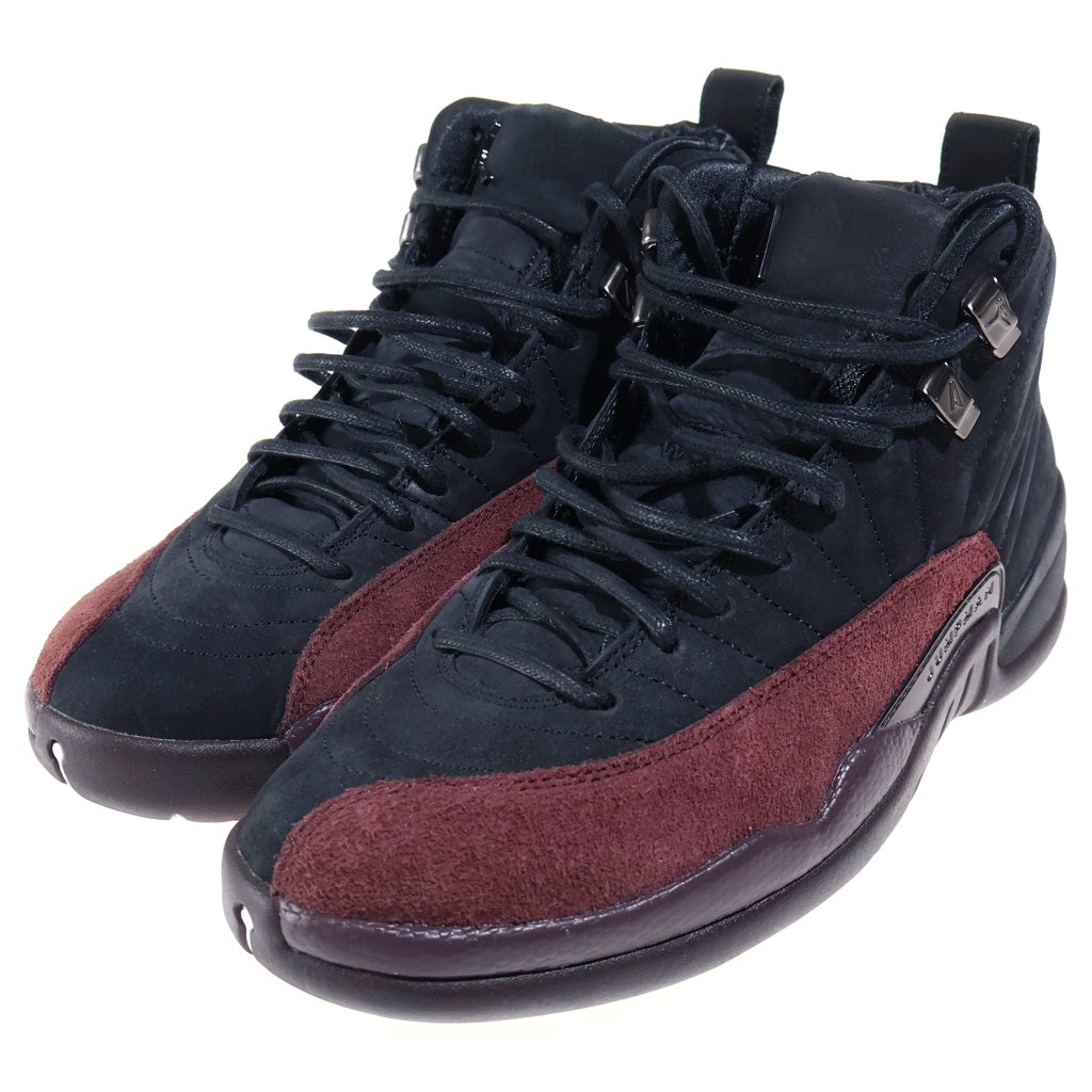 NIKE(ナイキ) ×A MA MANIERE WMNS AIR JORDAN 12 RETRO SP アママニエール ウィメンズ エアジョーダン12 ハイカットスニーカー ブラック/バーガンディ US8.5/25.5cm DV6989-001 レディース