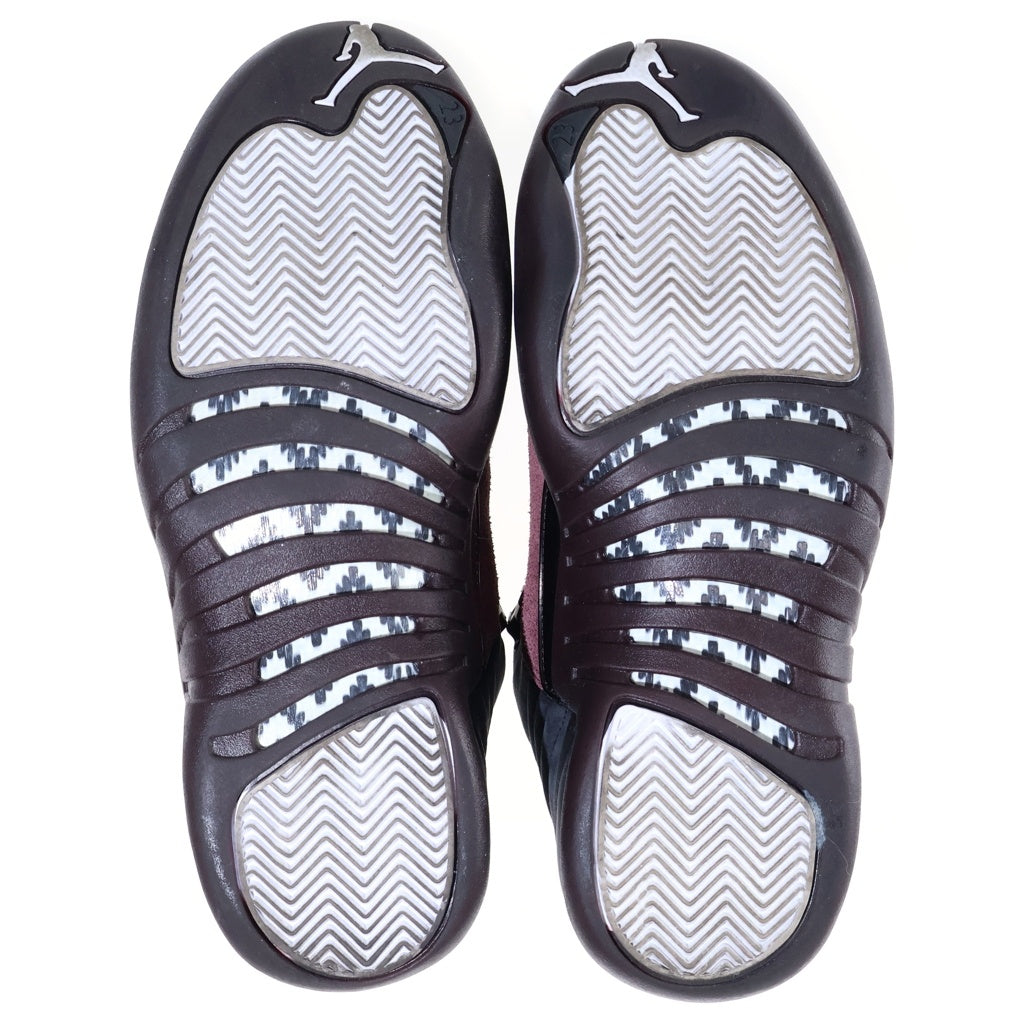 NIKE(ナイキ) ×A MA MANIERE WMNS AIR JORDAN 12 RETRO SP アママニエール ウィメンズ エアジョーダン12 ハイカットスニーカー ブラック/バーガンディ US8.5/25.5cm DV6989-001 レディース