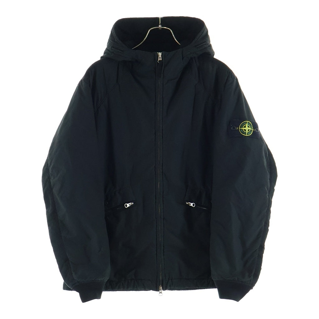STONE ISLAND(ストーンアイランド) SHORT PARKA JACKET ナイロン コンパスロゴパッチ ショートパーカー フーデッドジャケット ブラック 791541631