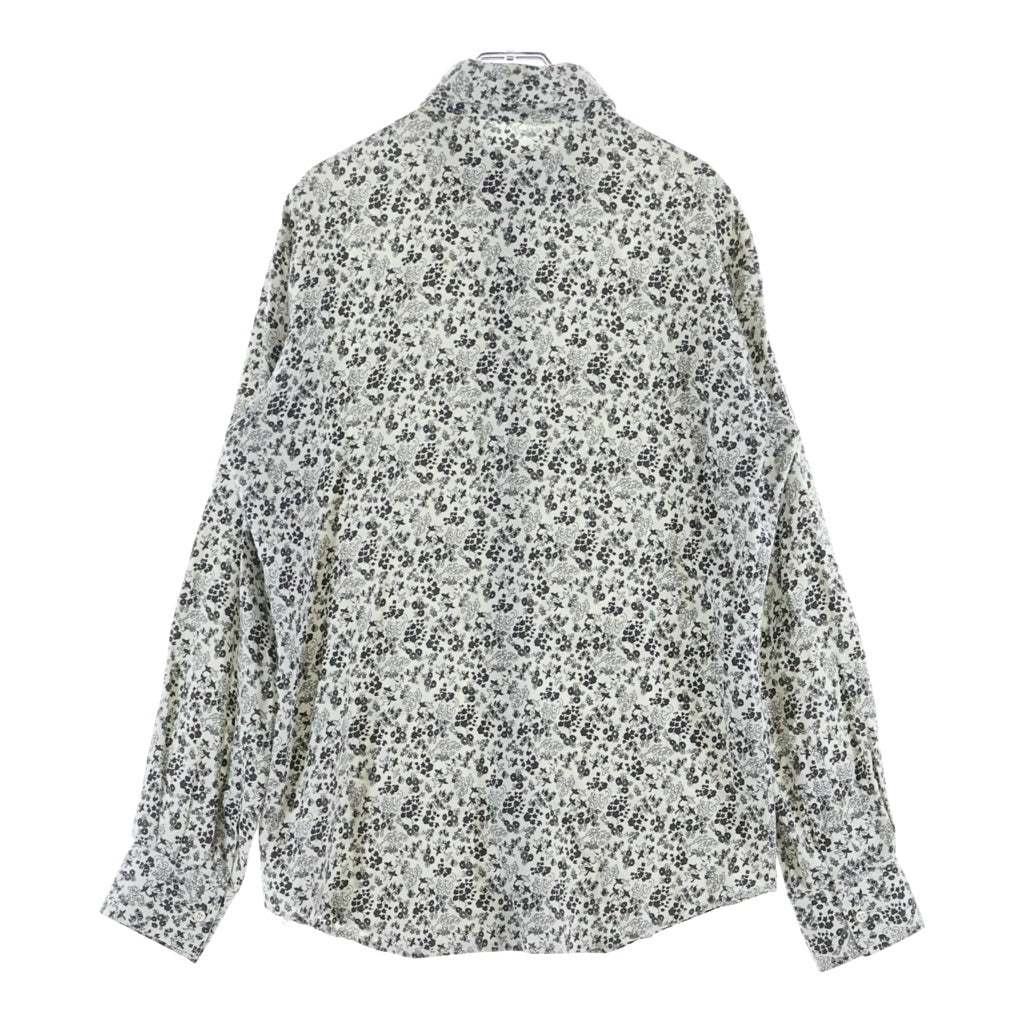 Maison Martin Margiela(メゾンマルタンマルジェラ) 02AW ARCHIVE アーカイブ ここのえ期 花総柄 長袖シャツ ブラック/ホワイト