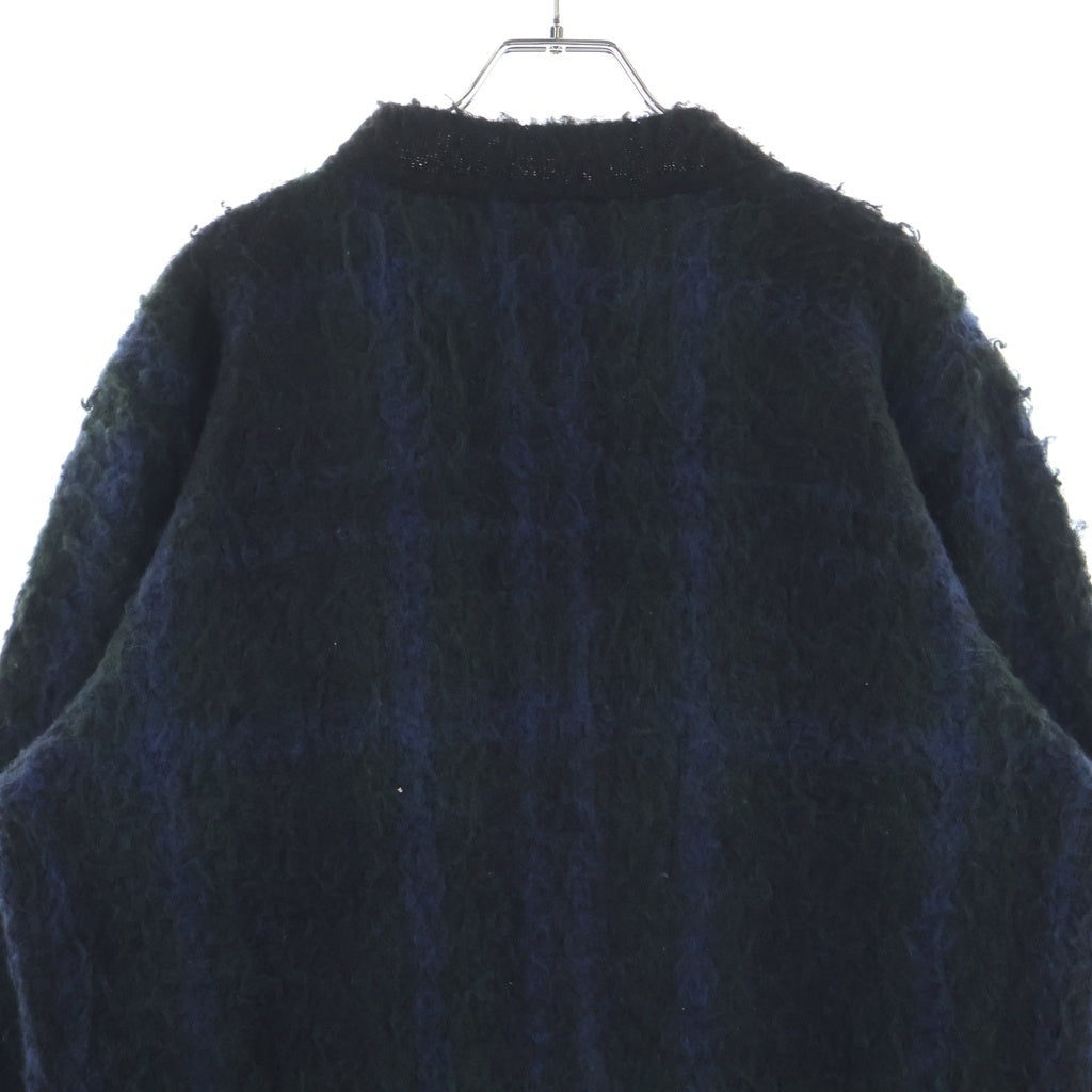 Sacai(サカイ) 24AW Plaid Knit Cardigan プレイド チェック ニットカーディガン グリーン 24-03448M