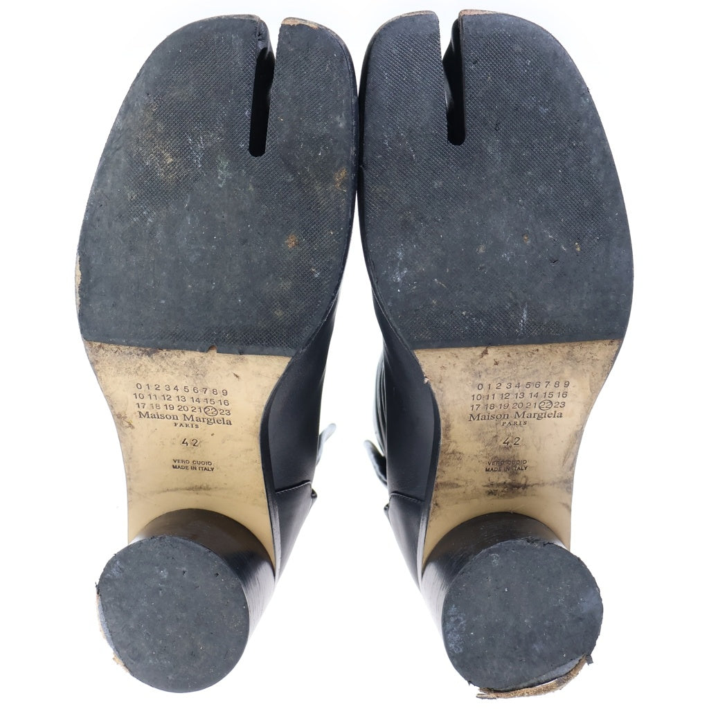 Maison Margiela(メゾンマルジェラ) TABI ANKLE BOOTS 足袋 レザーアンクルブーツ ブラック S57WU0132