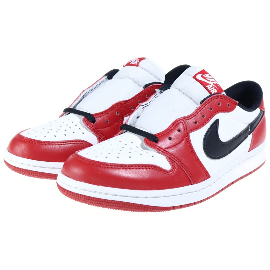 NIKE(ナイキ) AIR JORDAN1 RETRO LOW CHICAGO エアジョーダン 1 レトロ シカゴ ローカットスニーカー US9/27cm レッド/ホワイト HQ6998-600
