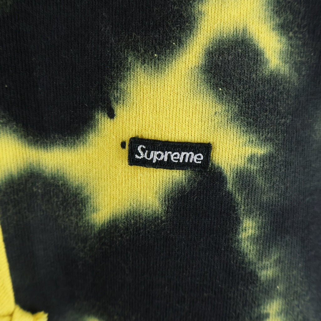 SUPREME(シュプリーム) 26AW Small Box Zip Up Hooded Sweatshirt タイダイ スモールボックスロゴ ジップアップフーデッドスウェットシャツ パーカー イエロー/ブラック