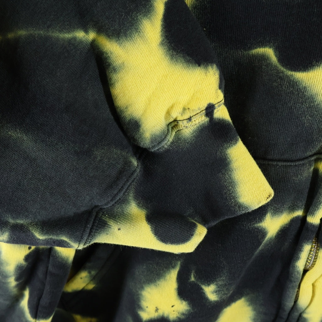 SUPREME(シュプリーム) 26AW Small Box Zip Up Hooded Sweatshirt タイダイ スモールボックスロゴ ジップアップフーデッドスウェットシャツ パーカー イエロー/ブラック