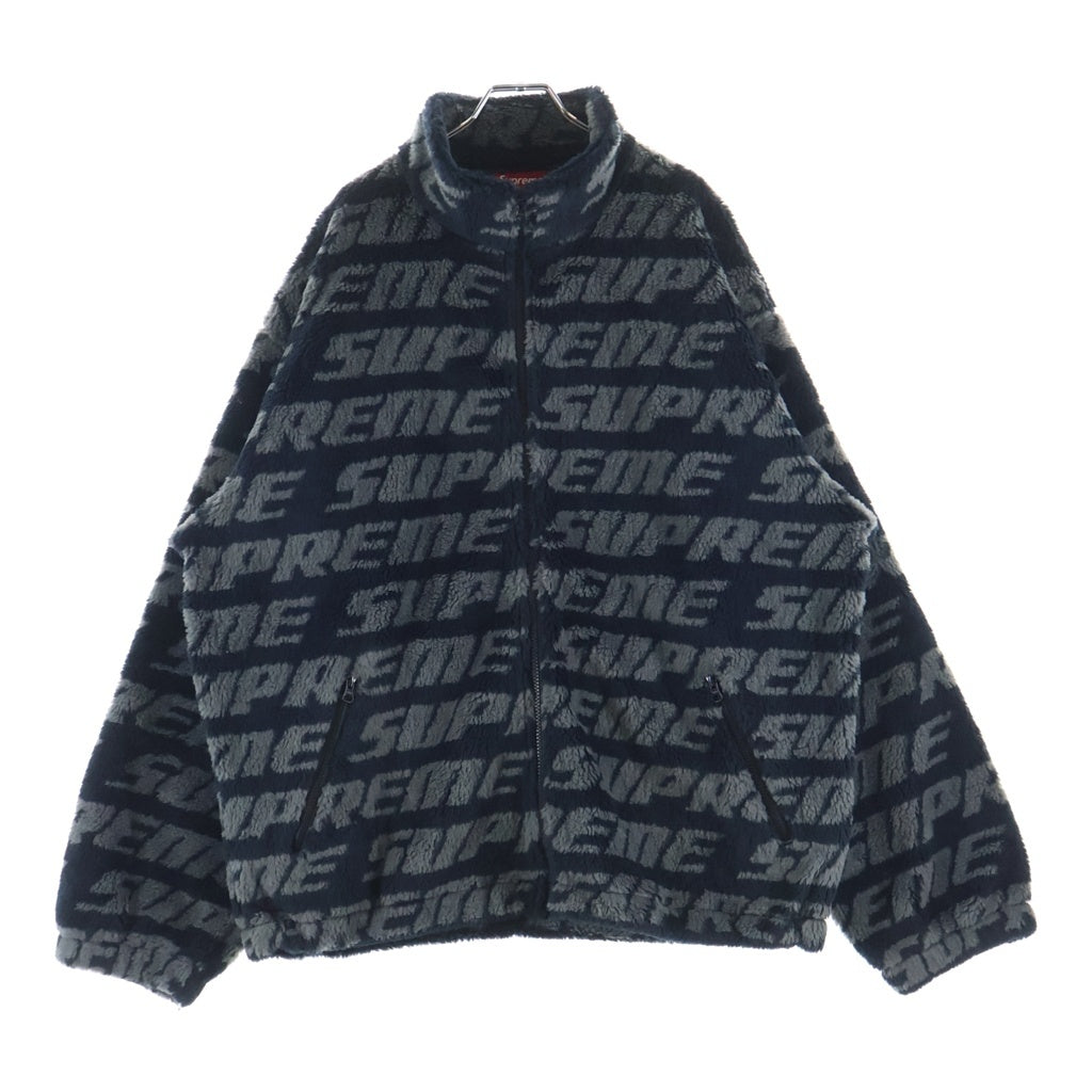 SUPREME(シュプリーム) 26AW Repeat Jacquard Fleece Jacket リピート ジャガード フリースジャケット ブラック