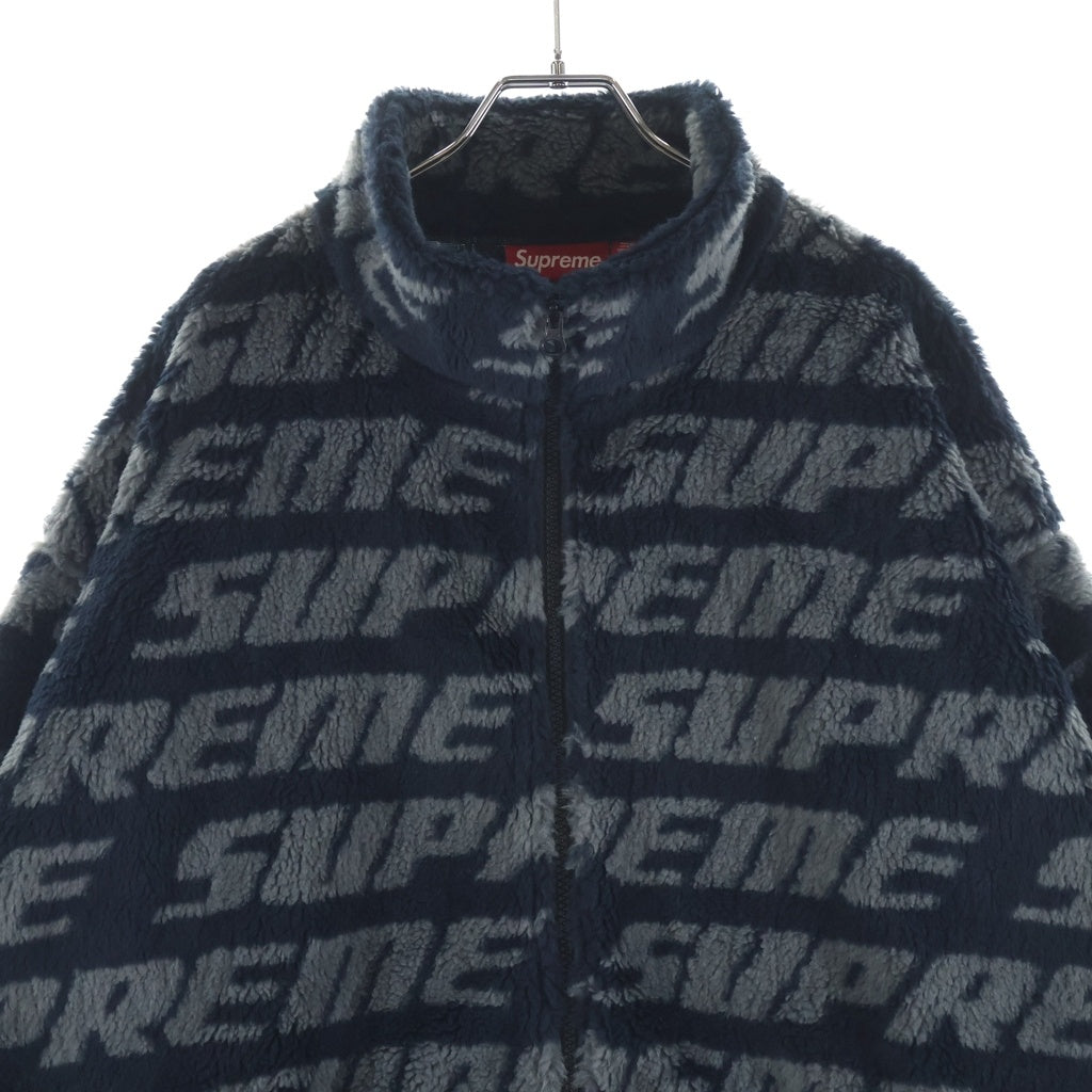 SUPREME(シュプリーム) 26AW Repeat Jacquard Fleece Jacket リピート ジャガード フリースジャケット ブラック