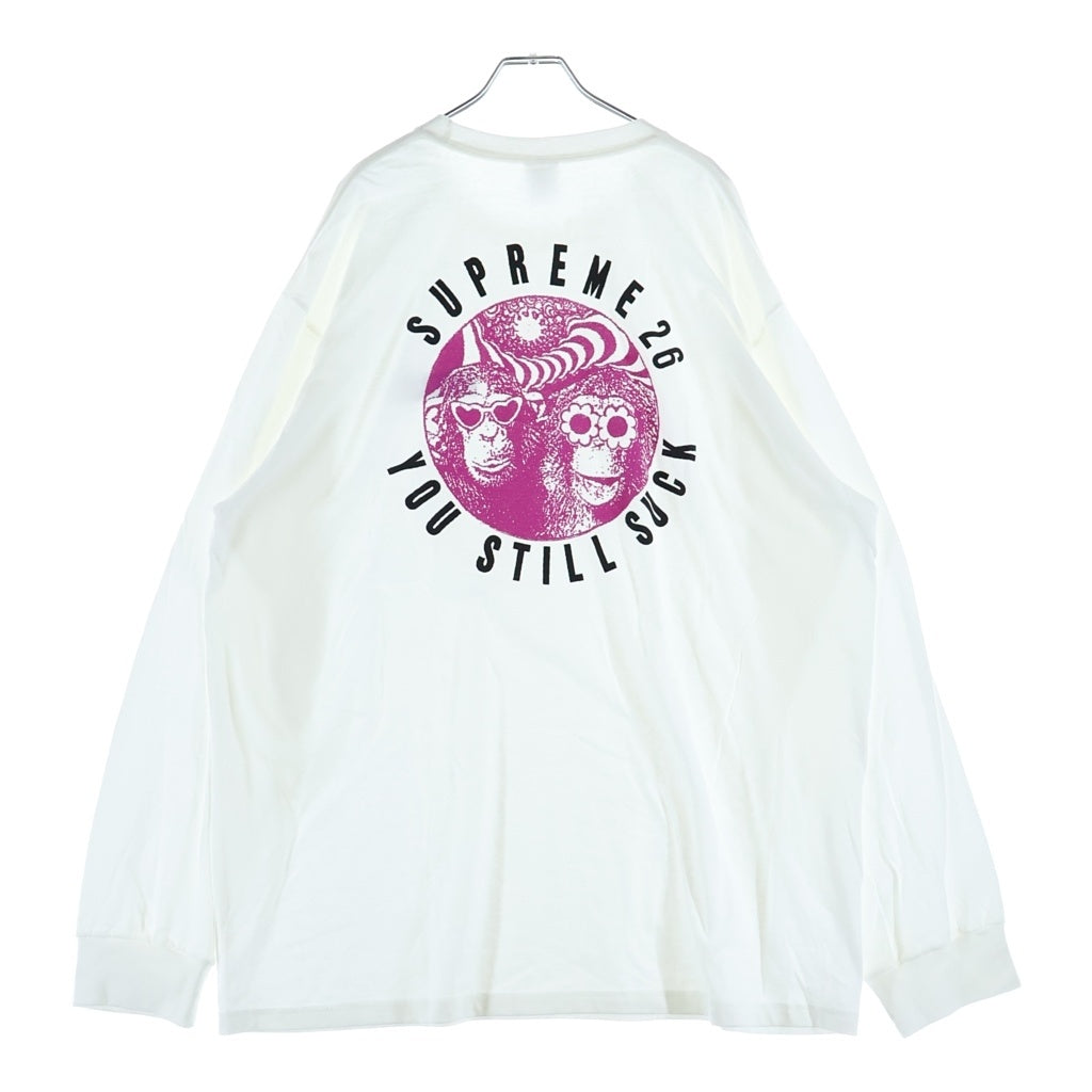 SUPREME(シュプリーム) 26AW You Still Suck L/S Tee ユースティルサック クルーネック長袖Tシャツ カットソー ホワイト