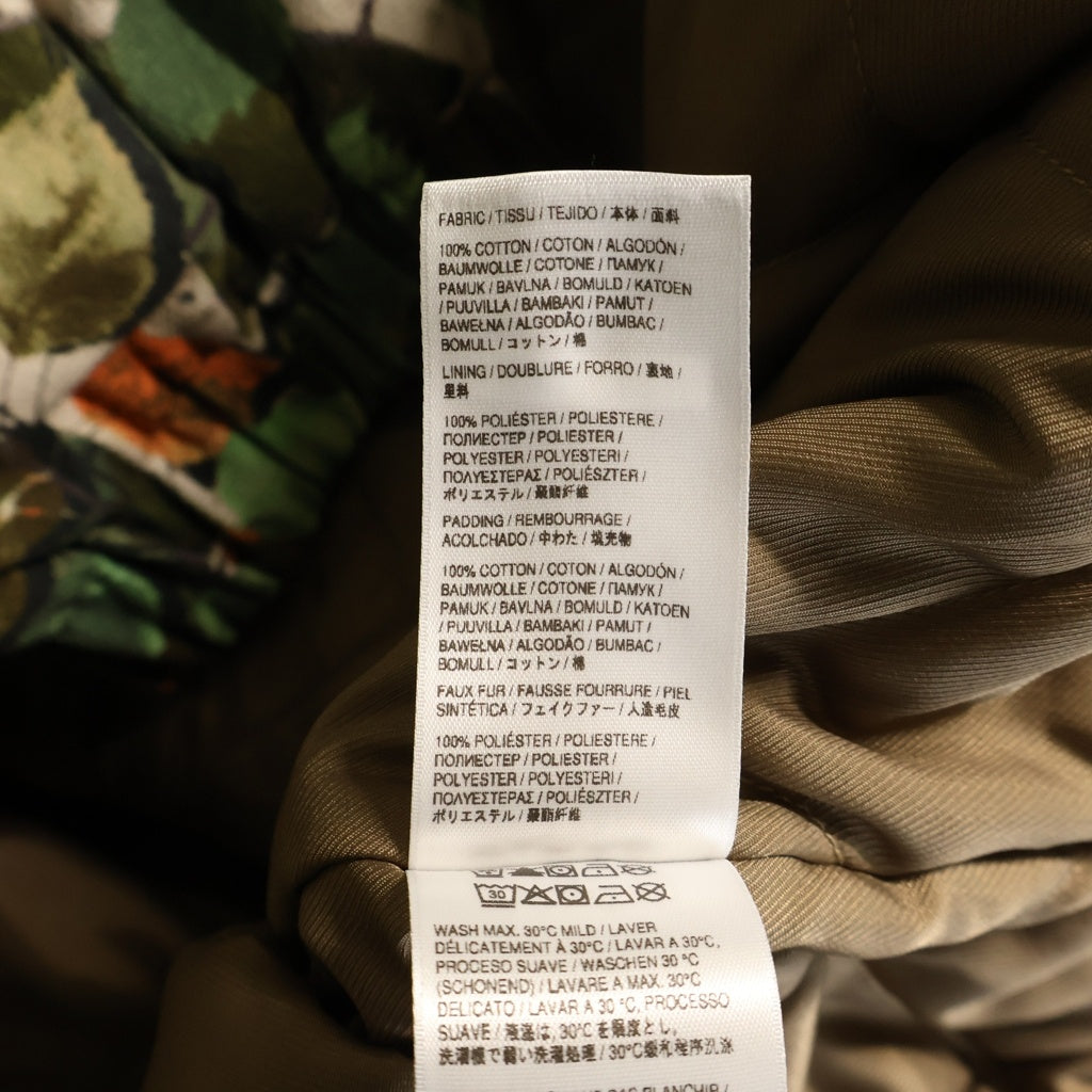 DENIM TEARS(デニムティアーズ) 26SS CAMO WORK JACKET カモ柄 ファーフーデッドワークジャケット カーキ SS26OLJ1356