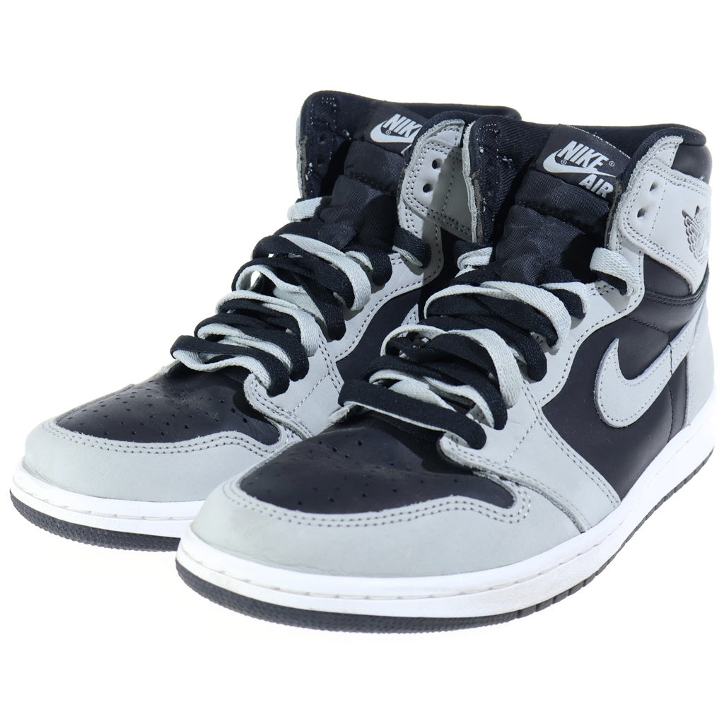 NIKE(ナイキ) AIR JORDAN 1 HIGH OG SHADOW 2.0 エアジョーダン シャドウ ハイカットスニーカー ブラック/グレー US9/27cm 555088-035
