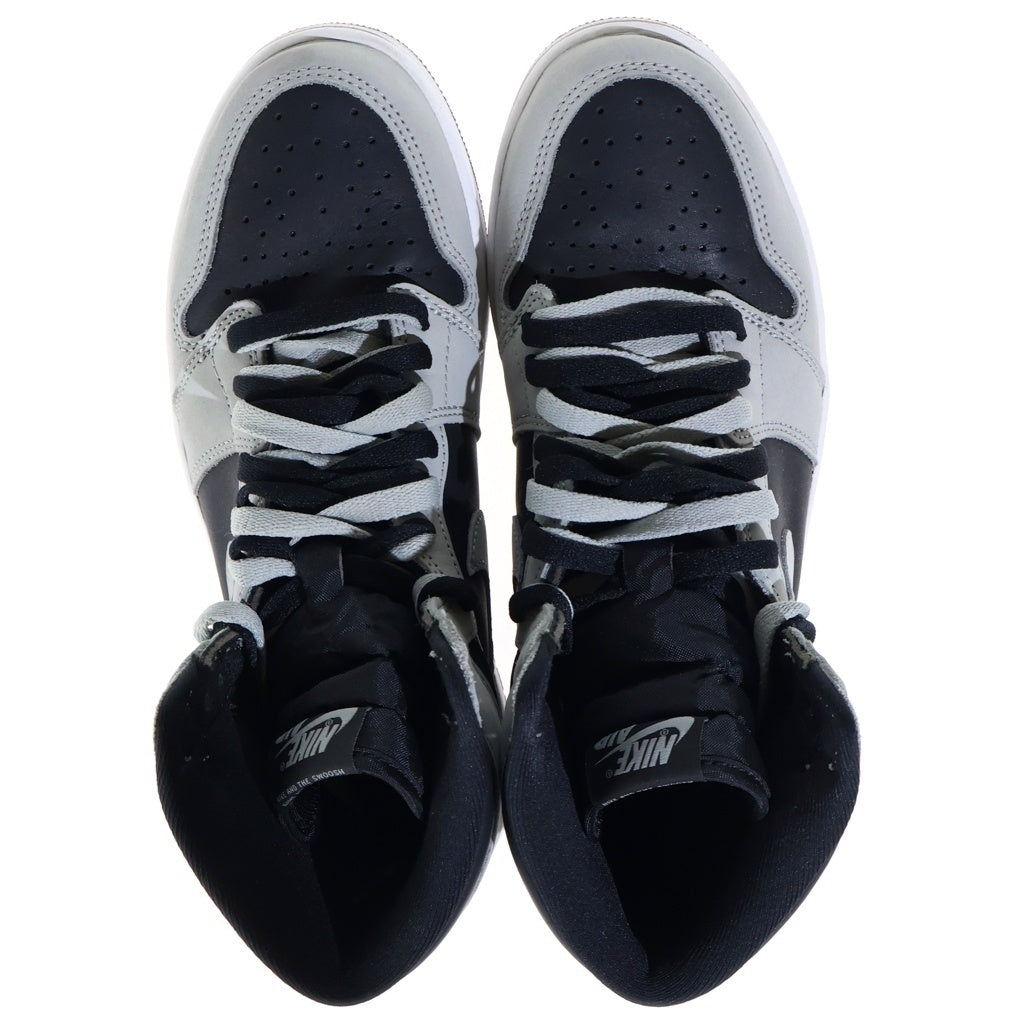 NIKE(ナイキ) AIR JORDAN 1 HIGH OG SHADOW 2.0 エアジョーダン シャドウ ハイカットスニーカー ブラック/グレー US9/27cm 555088-035