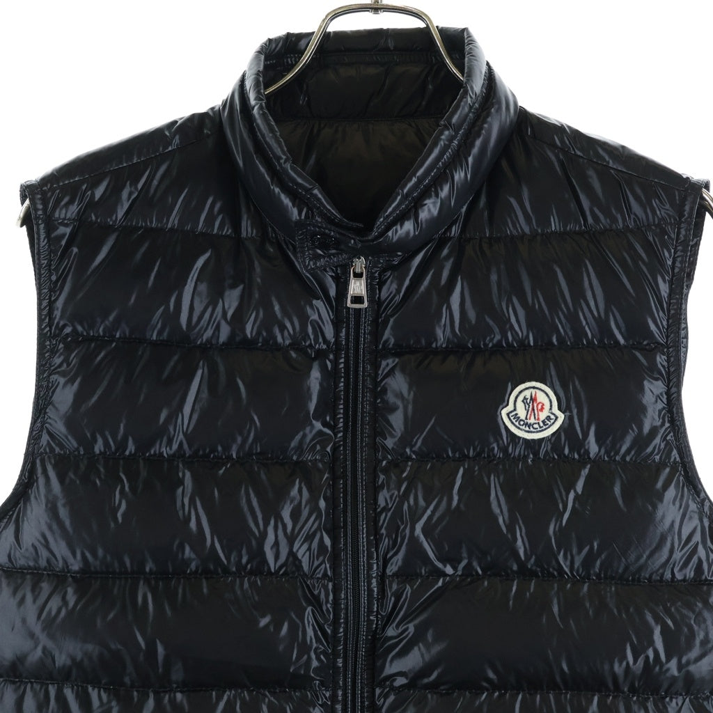 MONCLER(モンクレール) GUI GILET ロゴパッチ ジップアップ ダウンベスト ブラック 310914336199 53029