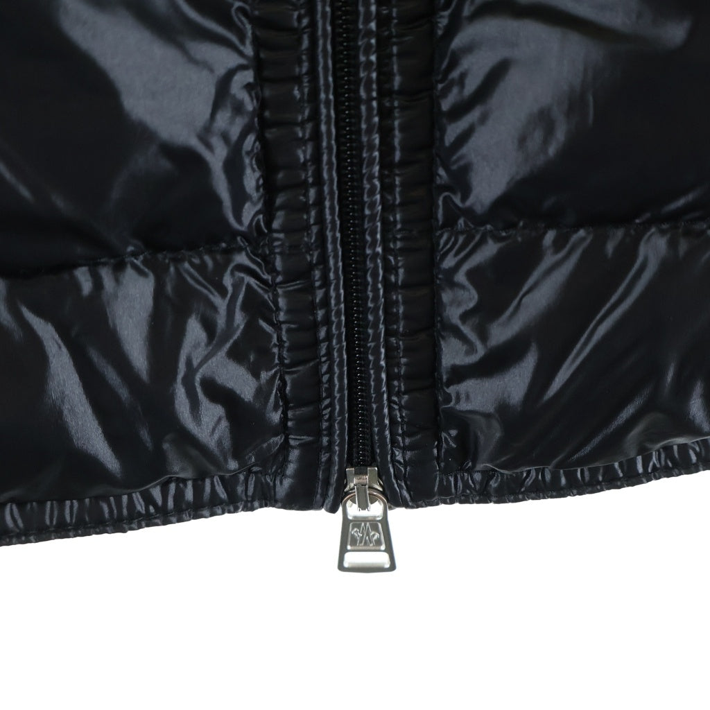 MONCLER(モンクレール) GUI GILET ロゴパッチ ジップアップ ダウンベスト ブラック 310914336199 53029