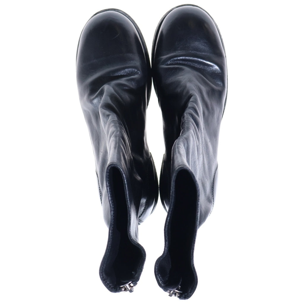 GUIDI(グイディ) 788Z W SOFT HORSE FULL GRAIN ソフトホースフルグレイン バックジップ レザーブーツ ブラック レディース