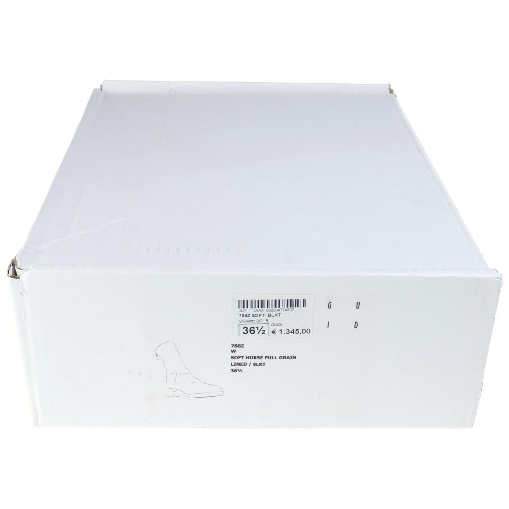 GUIDI(グイディ) 788Z W SOFT HORSE FULL GRAIN ソフトホースフルグレイン バックジップ レザーブーツ ブラック レディース