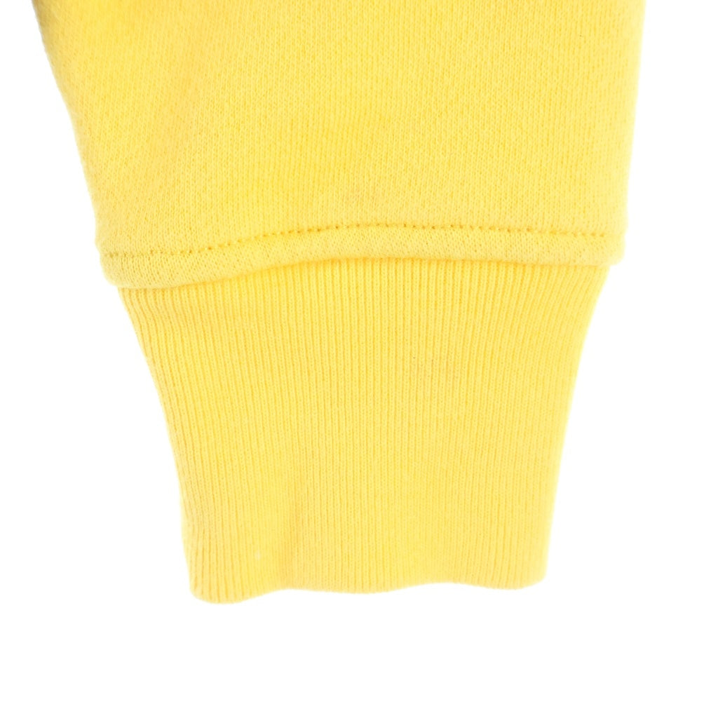 POLO RALPH LAUREN(ポロラルフローレン) 18SS THE SNOW BEACH LONGSLEEV KNIT ロゴプリント エルボーパッチ ハーフボタン バイカラー長袖ポロ イエロー/ネイビー