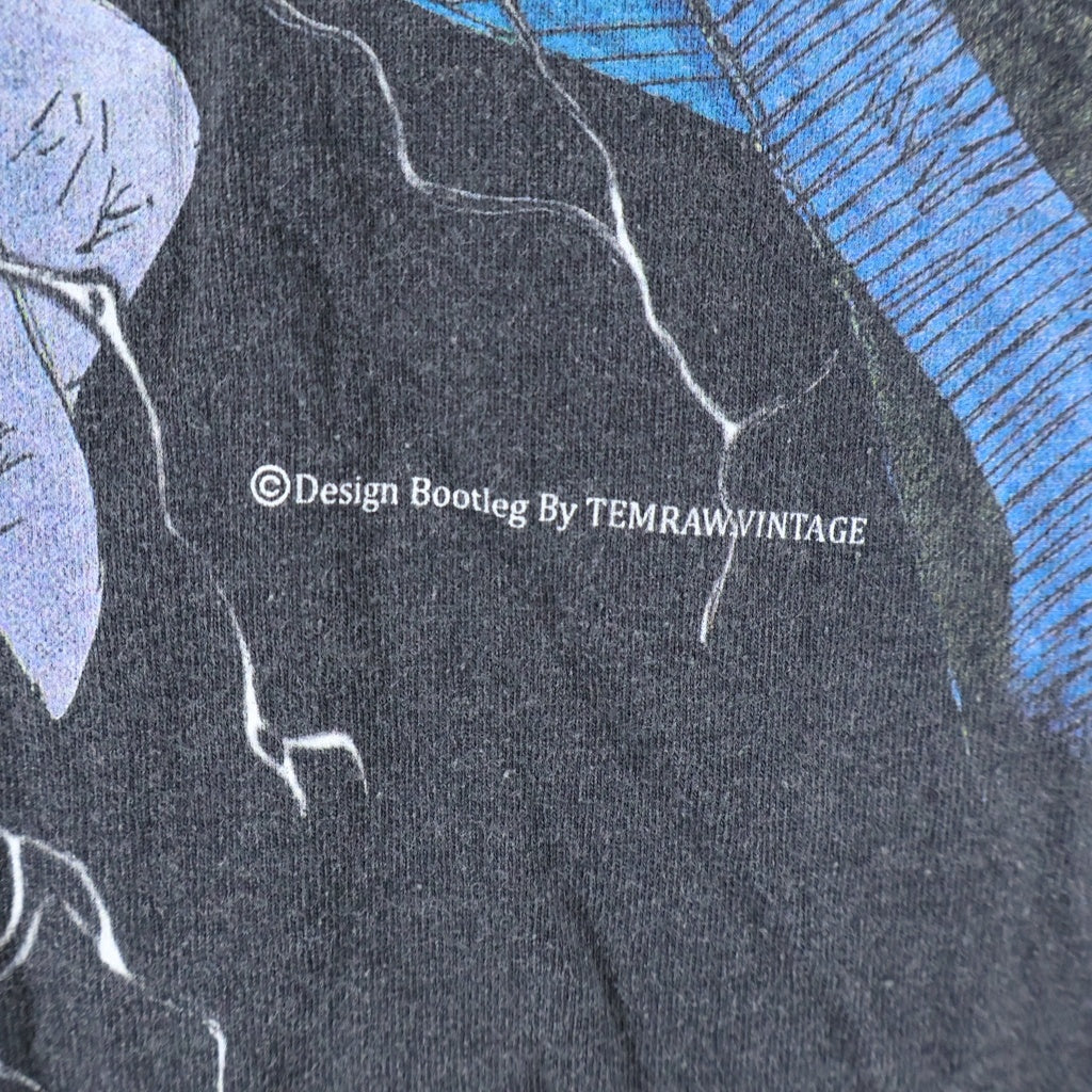 NO BRAND(ノーブランド) NARUTO BOOTREG ナルト サスケ ブートレグ 建御雷神 クルーネック半袖Tシャツ カットソー ブラック