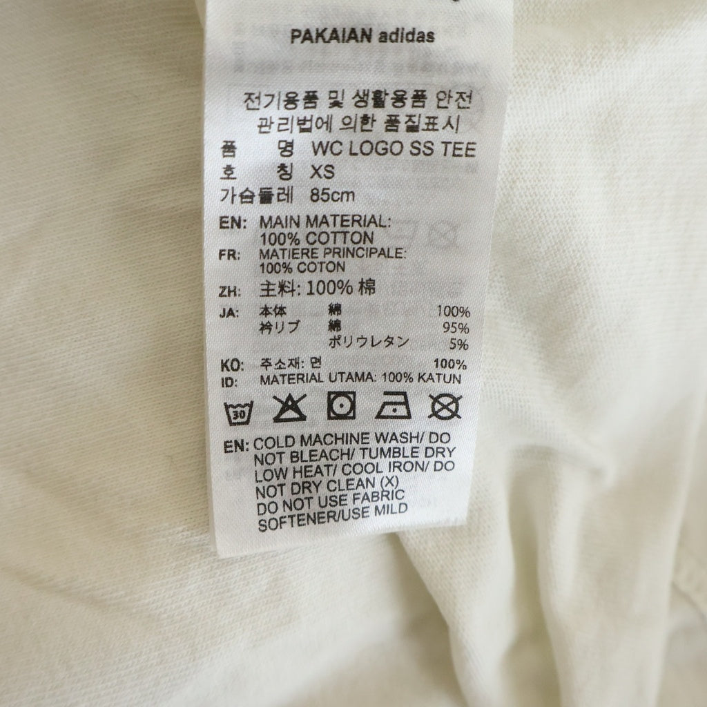 adidas(アディダス) ×WILLY CHAVARRIA LOGO SS TEE ウィリーチャバリア ロゴプリント クルーネック半袖Tシャツ カットソー ホワイト KR8687