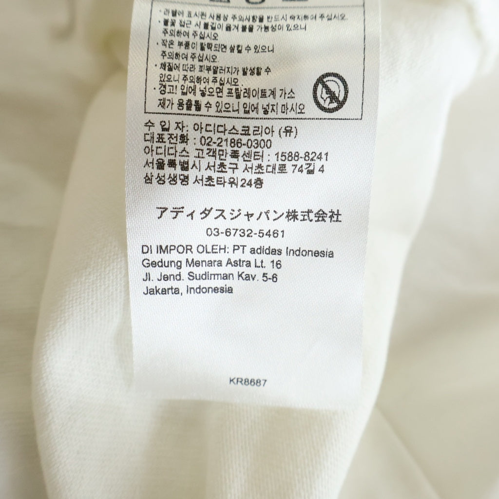 adidas(アディダス) ×WILLY CHAVARRIA LOGO SS TEE ウィリーチャバリア ロゴプリント クルーネック半袖Tシャツ カットソー ホワイト KR8687