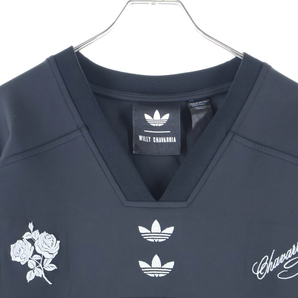 adidas(アディダス) ×WILLY CHAVARRIA FOOTBALL JERSEY ウィリーチャバリア フットボール 半袖ゲームTシャツ カットソー ブラック JV6421