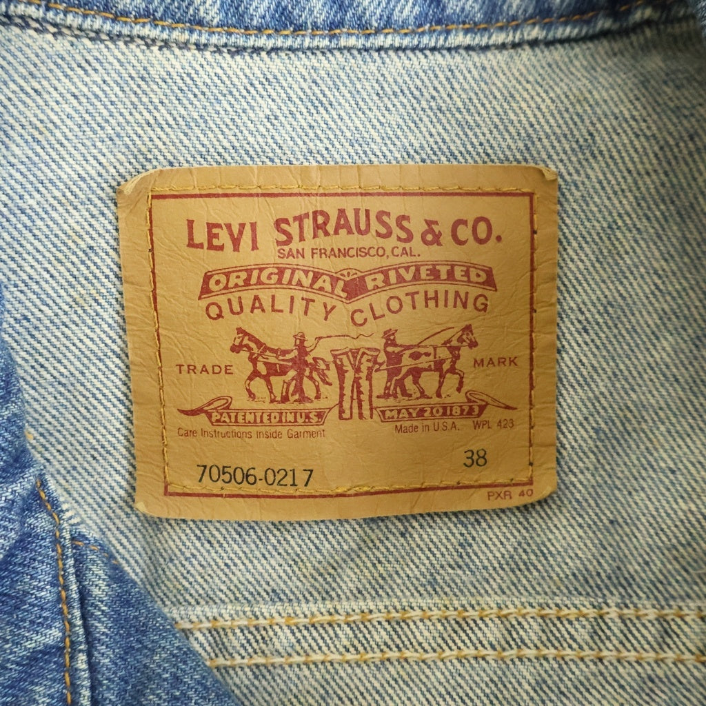 Levi's(リーバイス) 90S VINTAGE ヴィンテージ USA製 ボタン裏527 スモールe デニム トラッカージャケット インディゴ 70506-0217