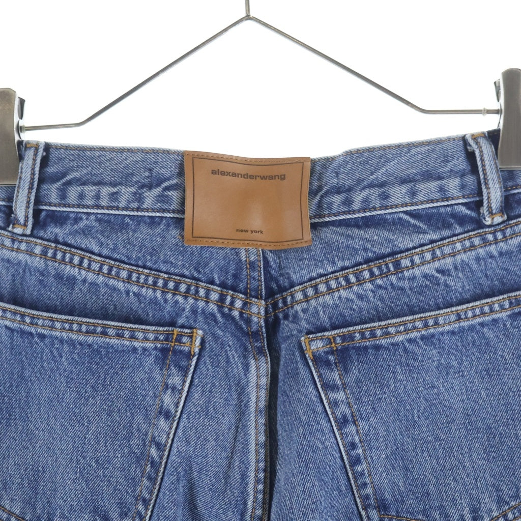 ALEXANDER WANG(アレキサンダーワン) EZ MID RISE RELAXED STRAIGHT ミッドライズ リラックス ストレートデニムパンツ レディース インディゴ 4DC3224141