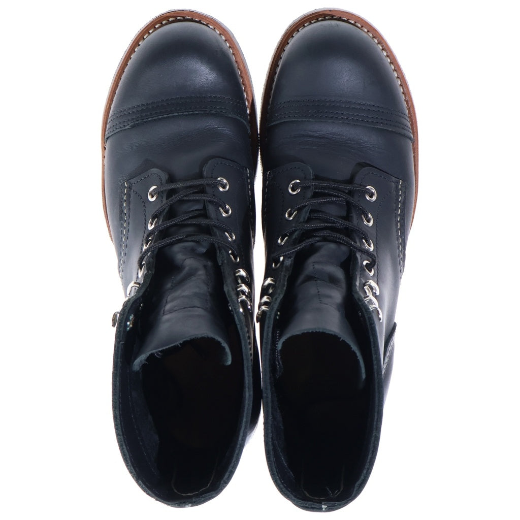 RED WING(レッド ウイング) Iron Ranger アイアンレンジャー レザー レースアップブーツ ブラック 8084